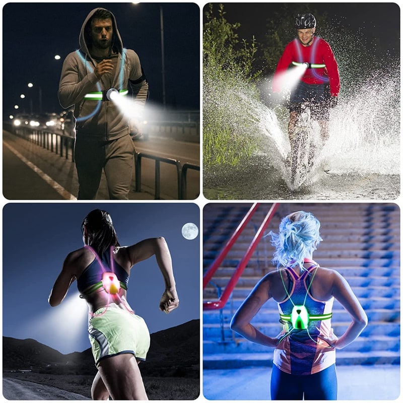 LED Safety Vest for Running - ReflectSafe