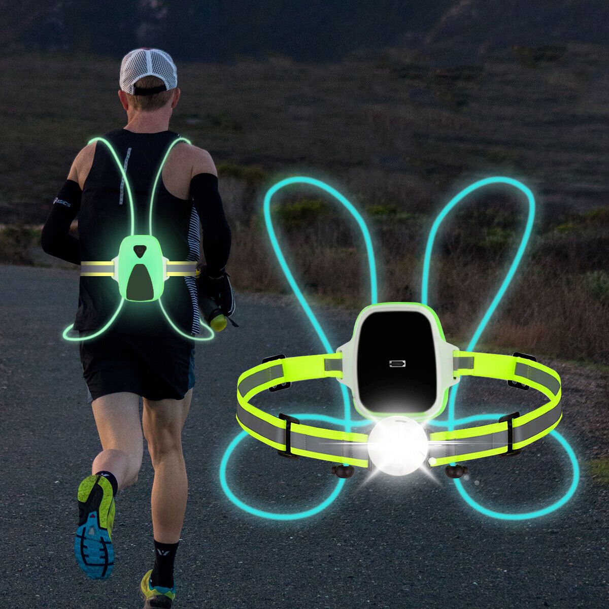 LED Safety Vest for Running - ReflectSafe