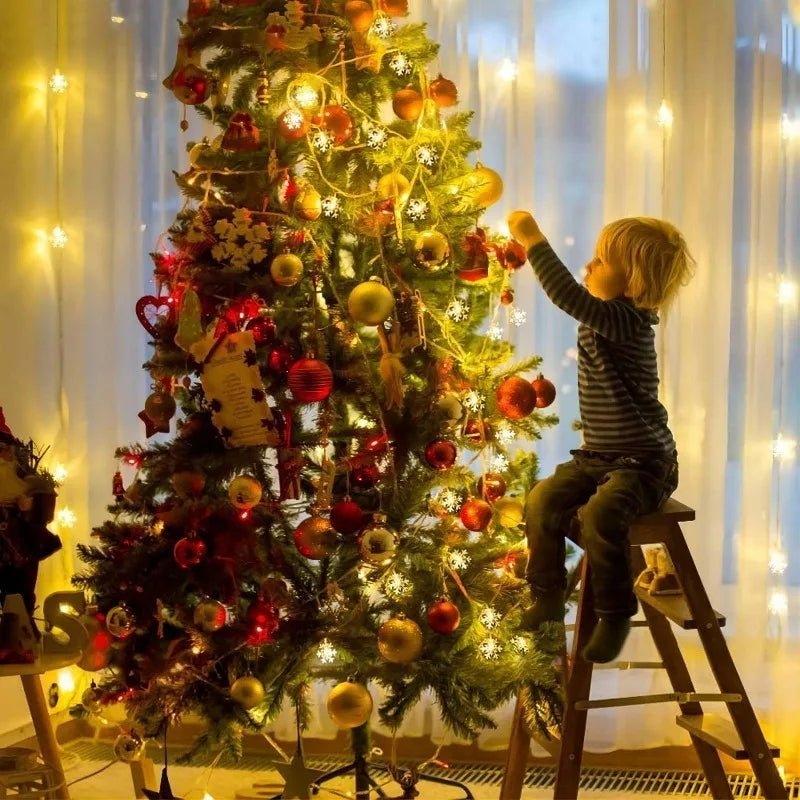 LED Snowflake Lights - String Garland Christmas Lights