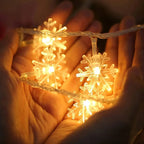 LED Snowflake Lights - String Garland Christmas Lights