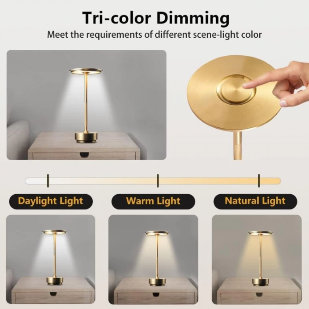 ClarityGlow Luxe Edition | Wireless LED Table Lamp