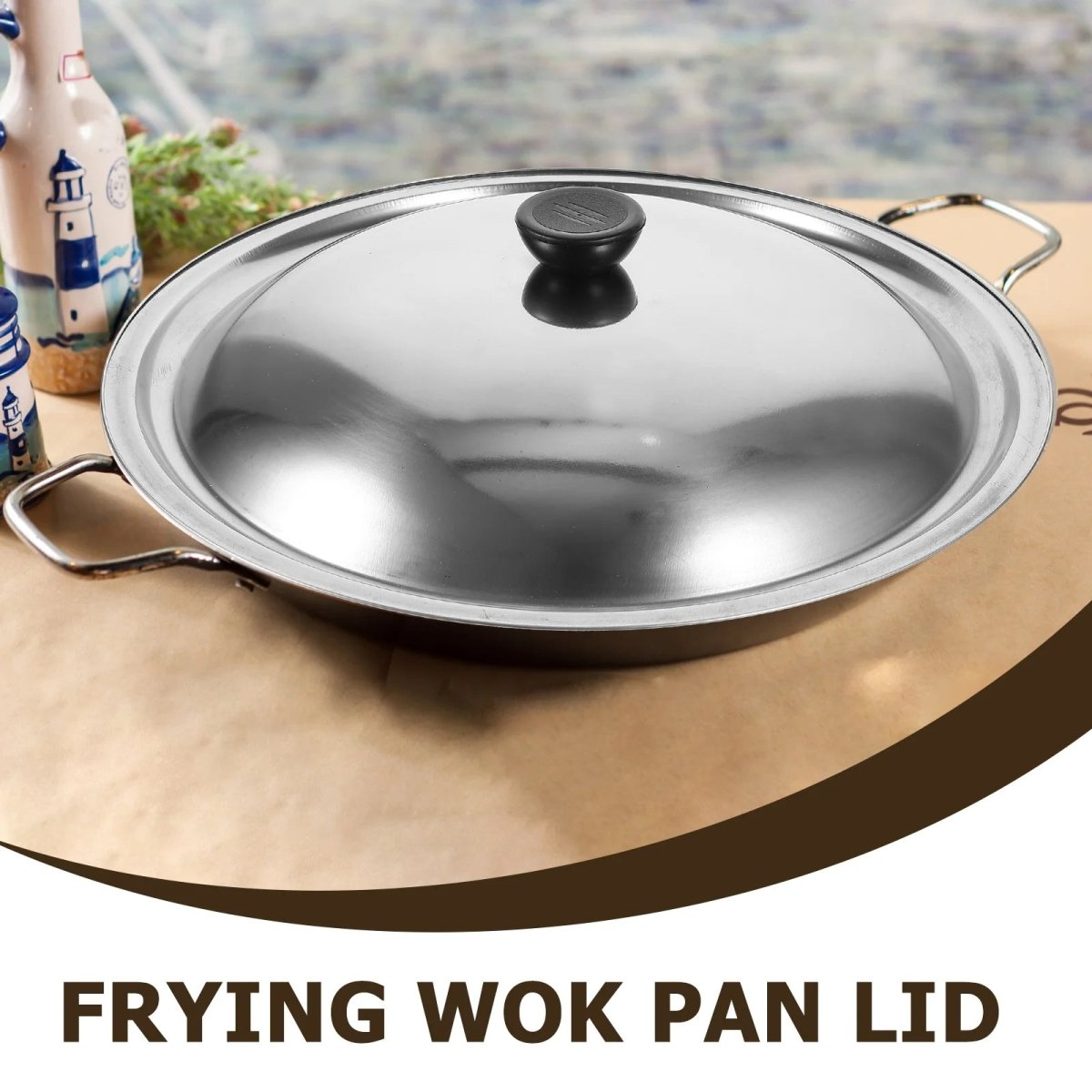 CookShield – Universal Stainless Steel Lid for Pans & Woks