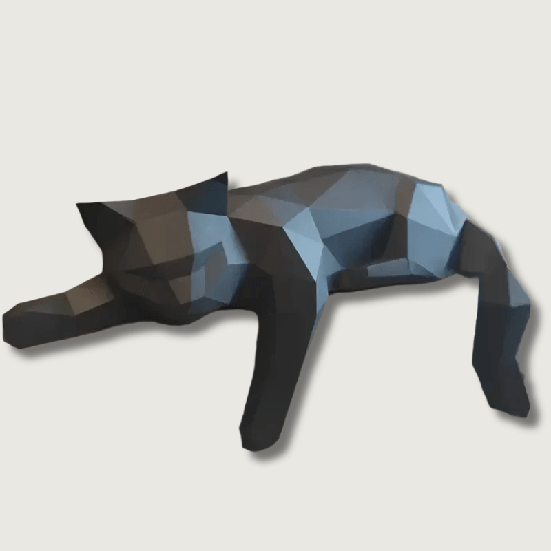 Modern Decorative Cat Figurine for Home Interiors
