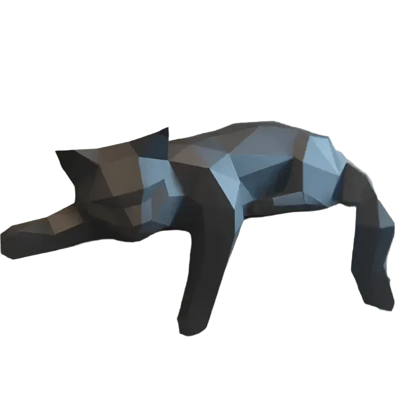 Modern Decorative Cat Figurine for Home Interiors