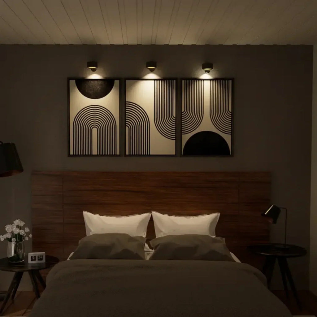Spotlight Wireless Wall Lamp - 360° Rotation, Dimmable, Rechargeable Wall Light