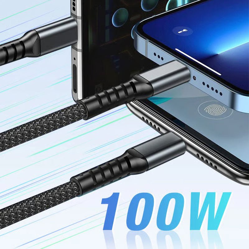 LIGHTLINK – Transparent 3-in-1 Super Fast Charging Cable with LED Glow
