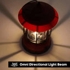 Rechargeable LED Camping Lantern | Vintage-Style, Dimmable Light for Outdoor Adventures & Home Emergencies