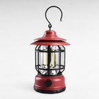 Rechargeable LED Camping Lantern | Vintage-Style, Dimmable Light for Outdoor Adventures & Home Emergencies