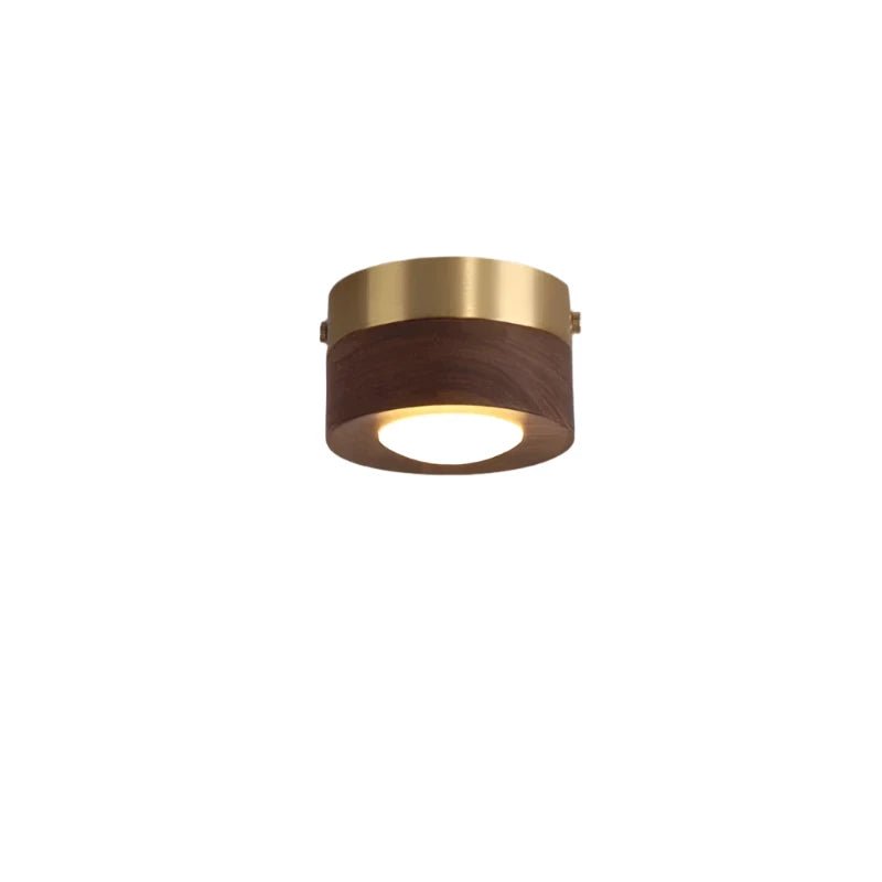 LignaShine Wooden Flush Mount Ceiling Light