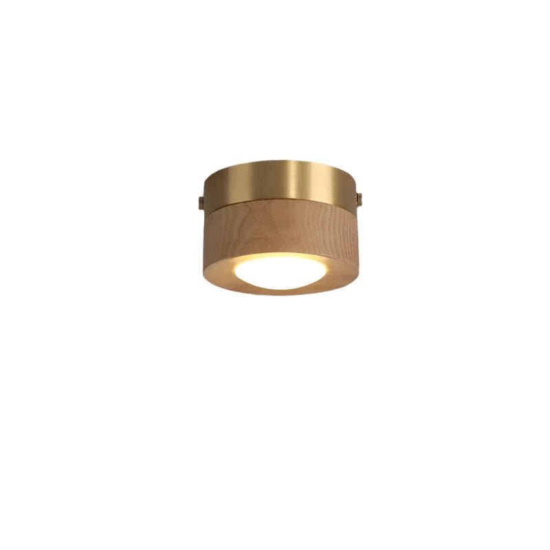 LignaShine Wooden Flush Mount Ceiling Light