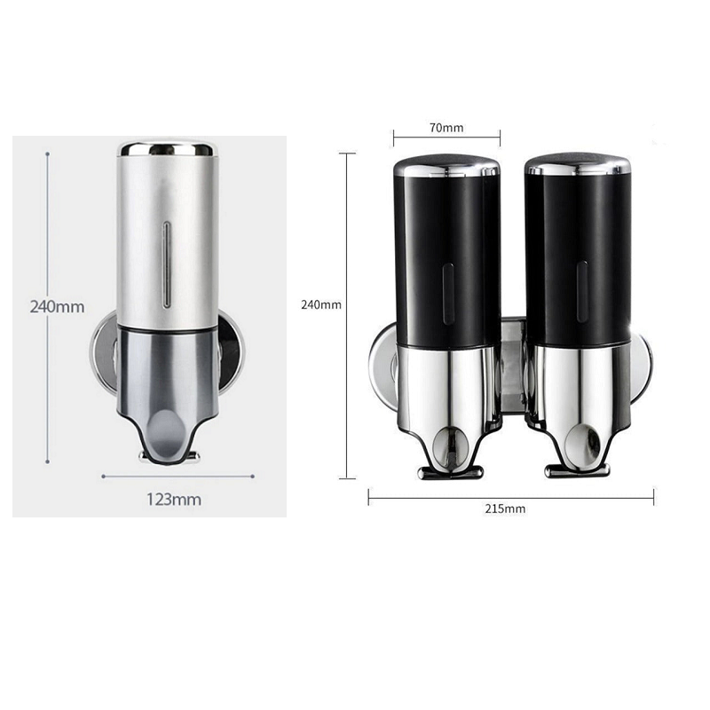 Soap holder & dispenser Wall mounted Stainless steel Bathroom Shower soap dispenser pump