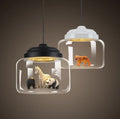 Smaller Zoo | Pendant lamp with glass shade