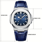 Men’s Stainless Steel Quartz Wristwatch with Date