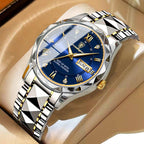 Luxurious Waterproof Men's Watch – Stylish Stainless Steel Timepiece with Accurate Quartz Movement