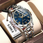 Luxurious Waterproof Men's Watch – Stylish Stainless Steel Timepiece with Accurate Quartz Movement