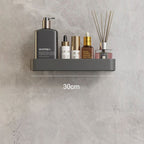 Modern Grey Bathroom Shelf – Stylish Wall-Mounted Storage with Optional Towel Rail