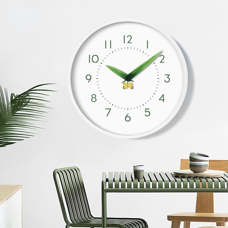 Timeless Perch Clock - Chic Natural Time Clock with Bird and Flowers