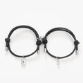 Lock and Key Magnetic Rope Bracelet Set