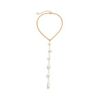 Long Pearl Drop Tassel Necklace