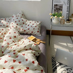 LoveLuxe Heart Motif Quilt Cover Set