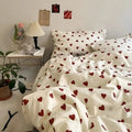 LoveLuxe Heart Motif Quilt Cover Set