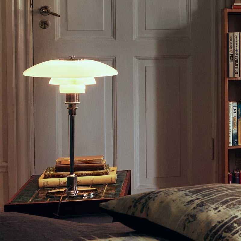 Retro Design Glass Table Lamp