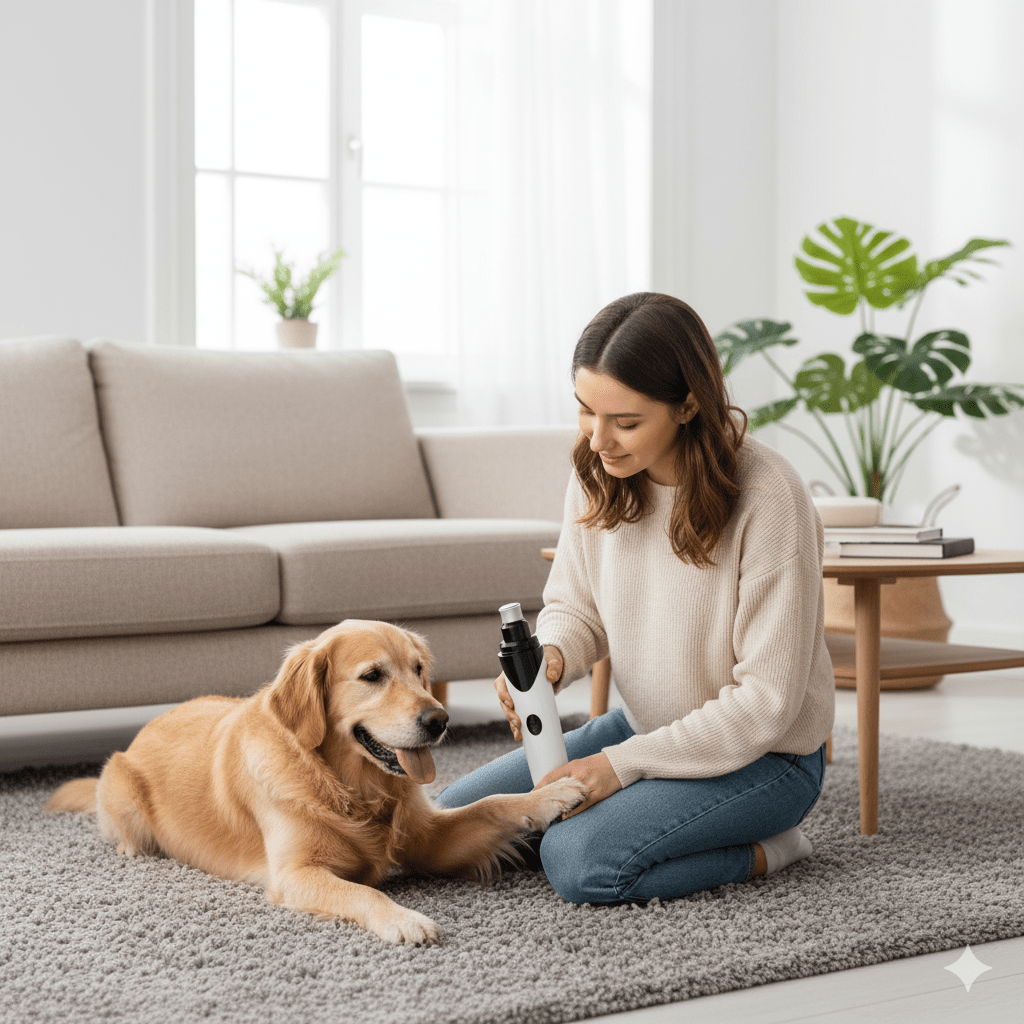 LUCKYNAIL – Quiet Electric Pet Nail Grinder with USB Rechargeable Power