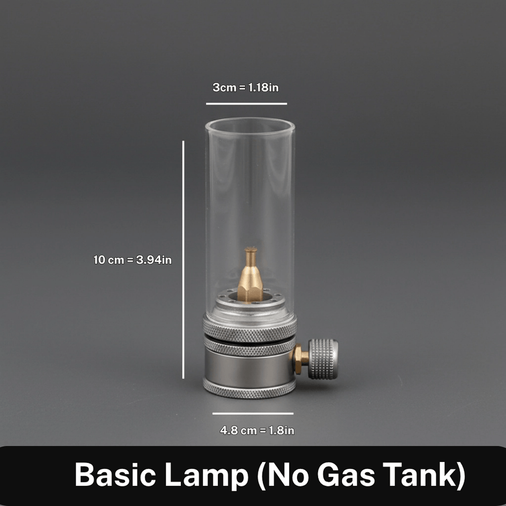 LUMETRA – Adjustable Butane Camping Lamp for Flexible Light Settings