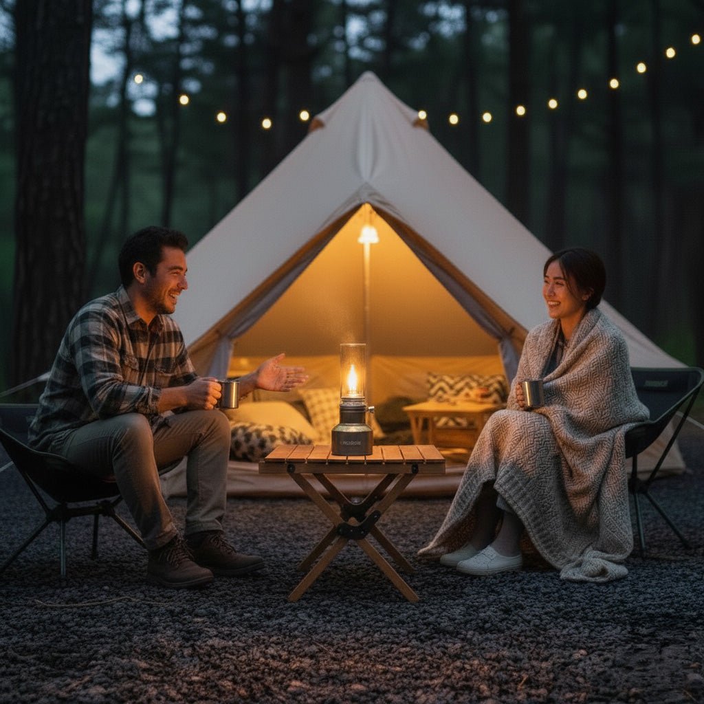 LUMETRA – Adjustable Butane Camping Lamp for Flexible Light Settings