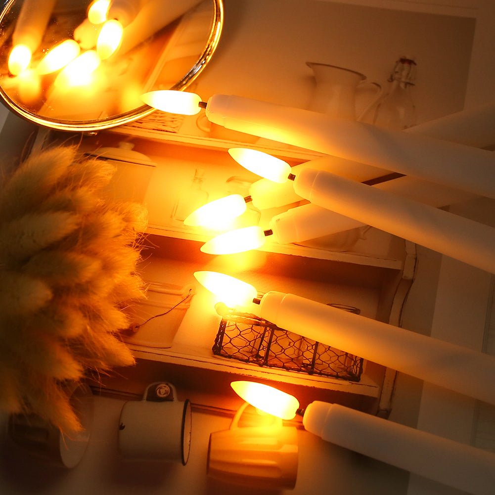 FLAMORA – LED Taper Candles with Remote & Timer