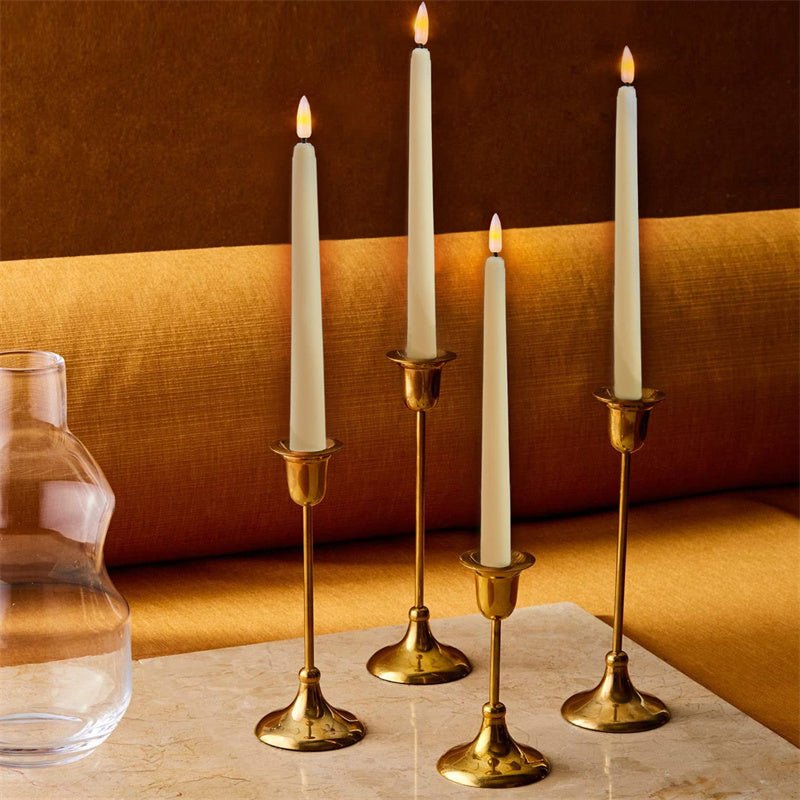 FLAMORA – LED Taper Candles with Remote & Timer