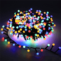 LUMIGLOW – Outdoor LED String Lights with Waterproof Globe Bulbs & 8 Lighting Modes