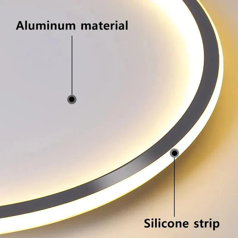 AuraRing - Modern ceiling light - Minimalist design - Illuminate elegantly