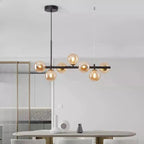 Modern elegance - Long chandeliers - Ambient lighting - Sophisticated design