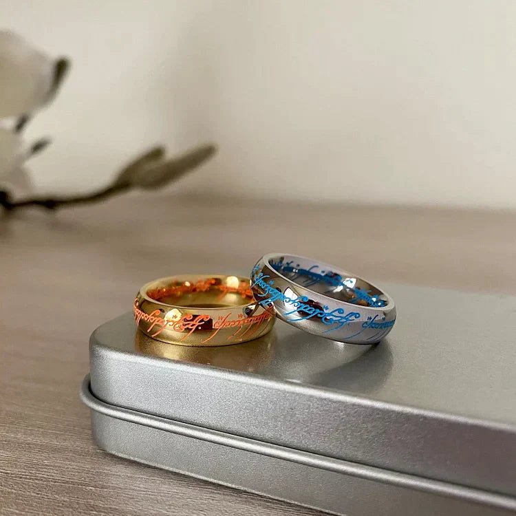 Luminous Engraved Ring – Glow-in-the-Dark Jewelry for Positivity & Happiness