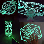 Bright fluorescent night adhesive tape