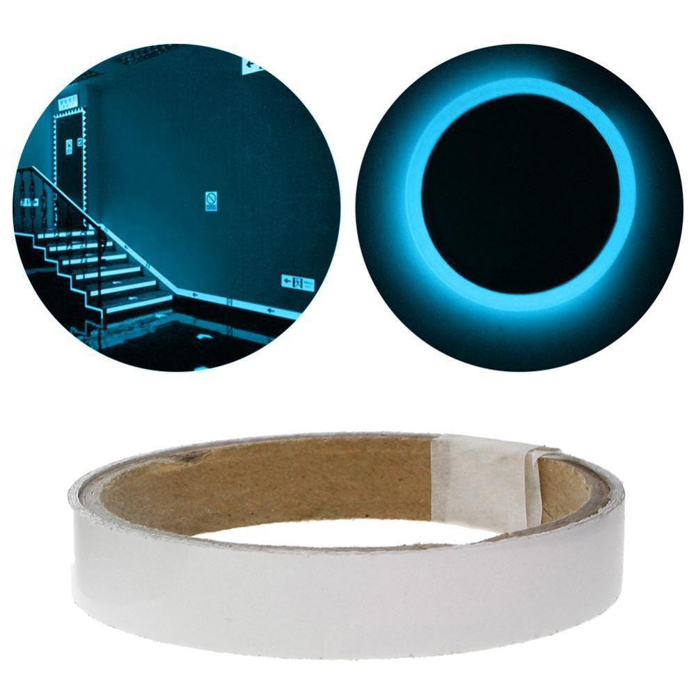 Bright fluorescent night adhesive tape