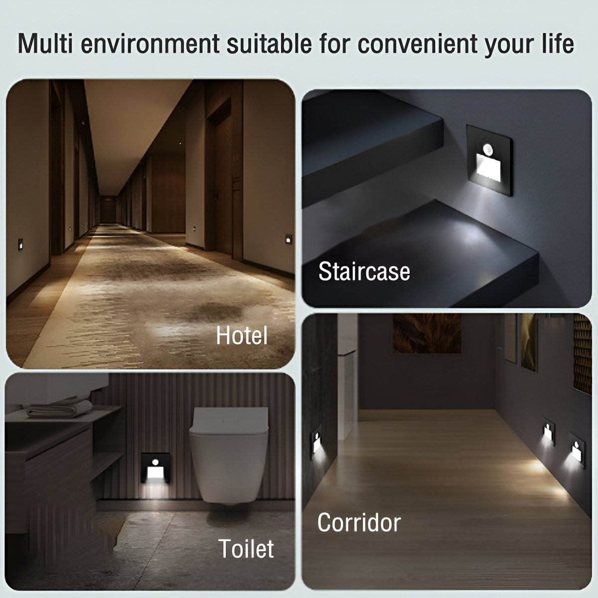 LumiStep Wall Light with Motion Sensor – Stylish Safety Lighting for Indoors