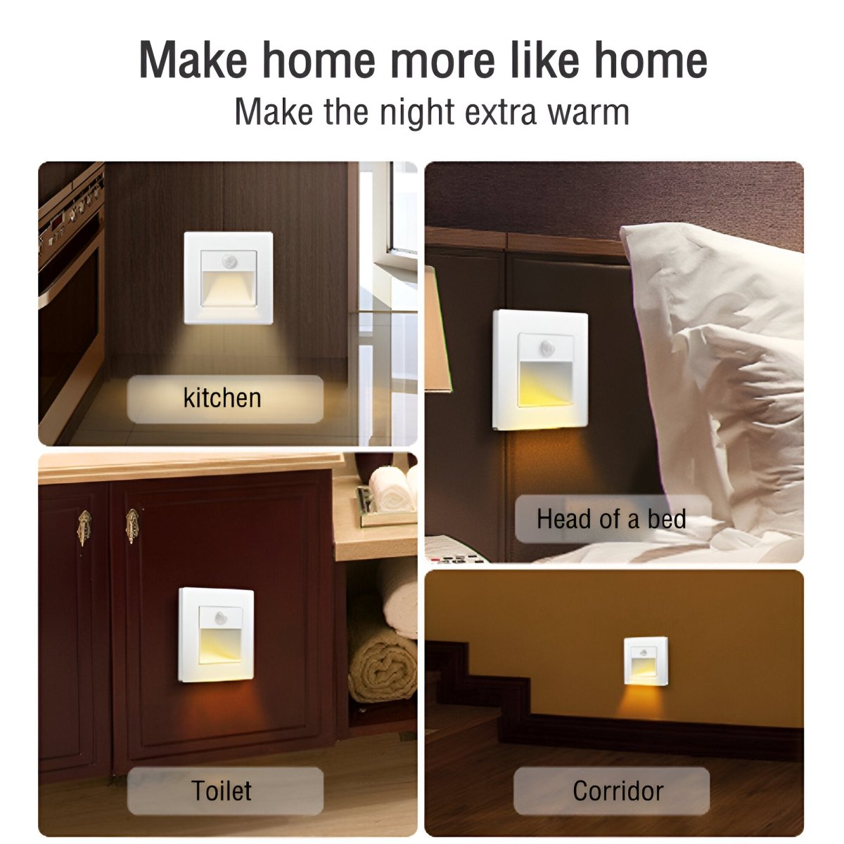 LumiStep Wall Light with Motion Sensor – Stylish Safety Lighting for Indoors