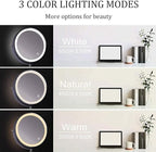 LUMIVIEW – Rechargeable LED Magnifying Mirror with Touch Control