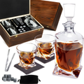 Luxe Crystal Whiskey Decanter and Glass Set – WhiskeyWave