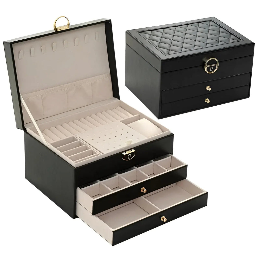 Luxe Multi-Layer Jewellery Box - EleganceBox