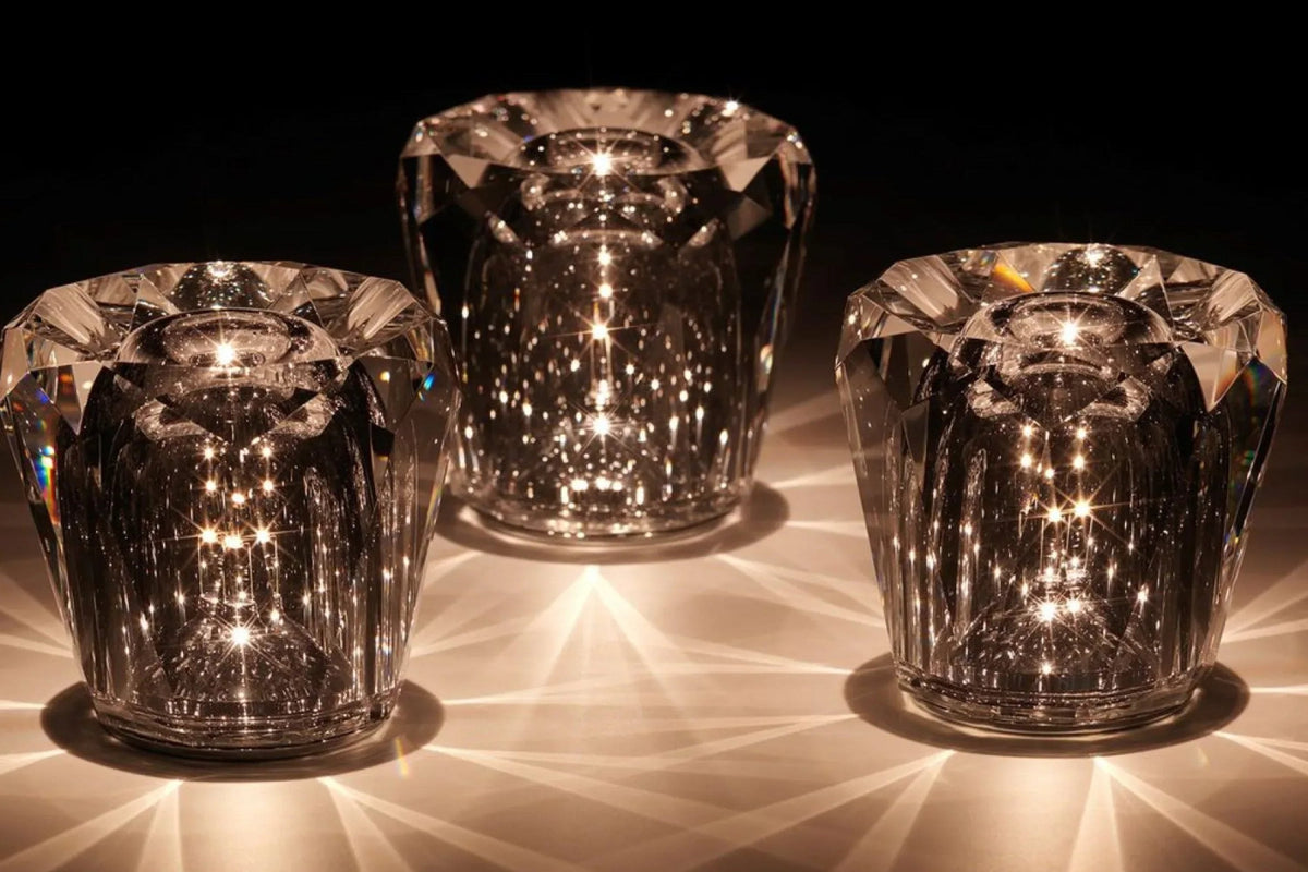 Luxe Rechargeable Diamond Crystal Table Lamp - Lumière Diamond