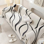 LuxeCasa Reversible Chenille/Cotton Sofa Cover