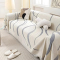 LuxeCasa Reversible Chenille/Cotton Sofa Cover