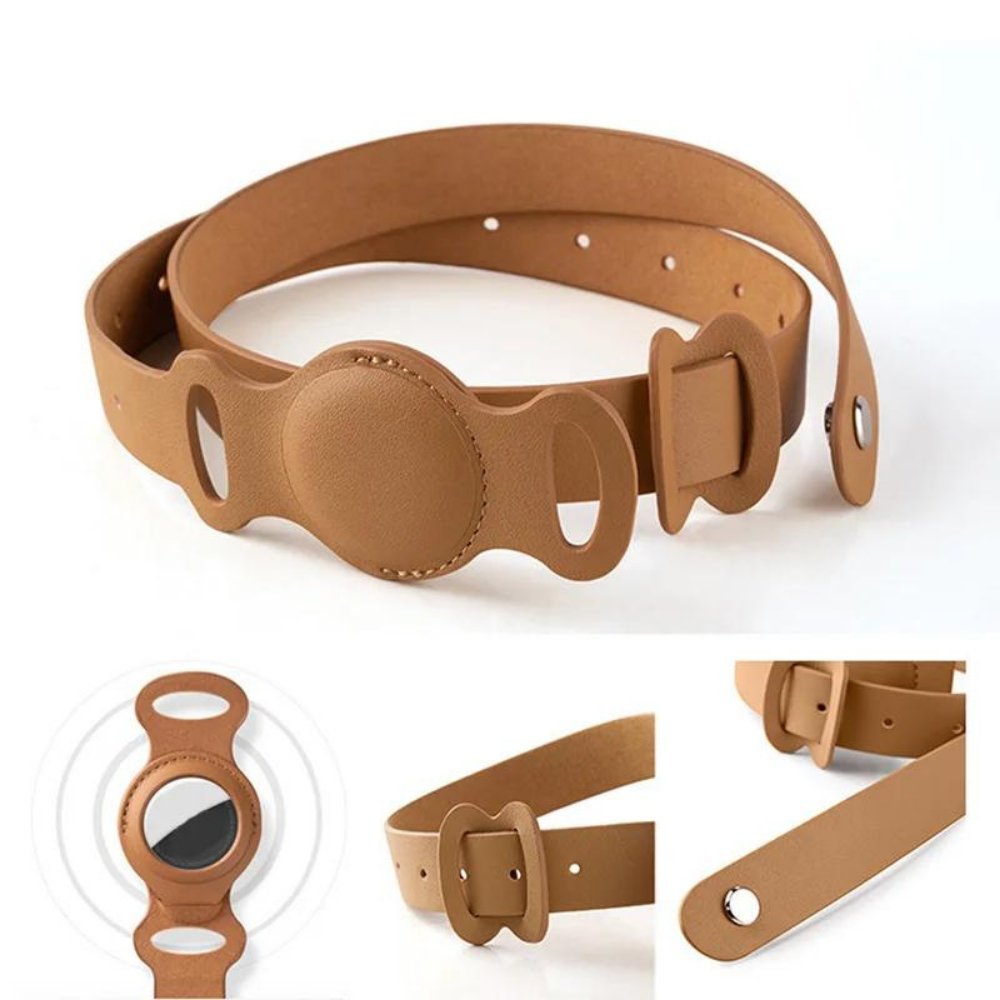 LuxeLeather - AirTag Dog Collar