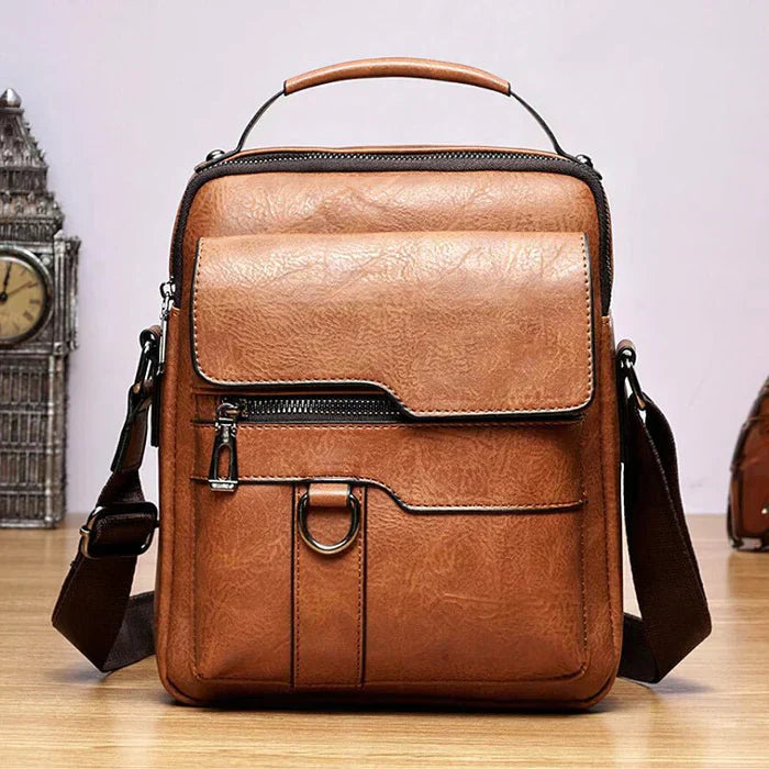 LeatherLux Elegant Leather Shoulder Bag | High-Quality Design | Practical & Stylish for Everyday & Office