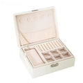 LuxeWood – Elegant Wooden Jewelry Box with PU Leather