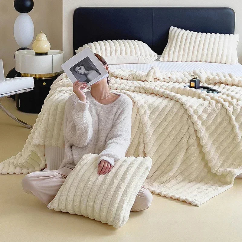 LuxuraWrap Soft Plush Maxi Blanket