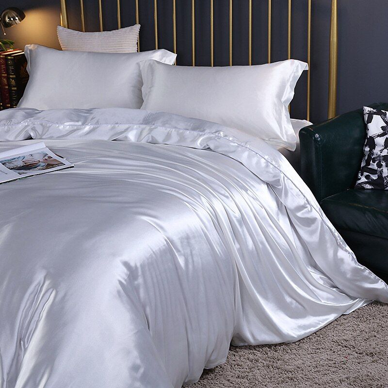 Silk Satin Double Bedding Set